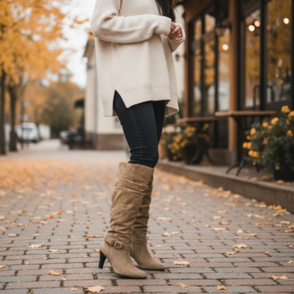 Blake Scott Suede Leather Boots - Picture 1 of 9